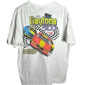 Vintage ‘93 Daytona 500 NASCAR T Shirt (First Picture Is Back Of Shirt)